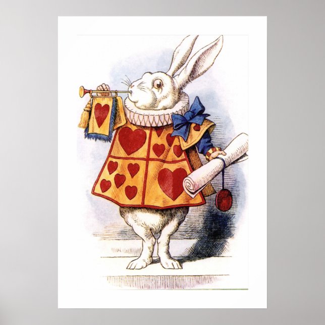 Nivens McTwisp, die Rabbit-Alice im Wunderland Poster (Vorne)
