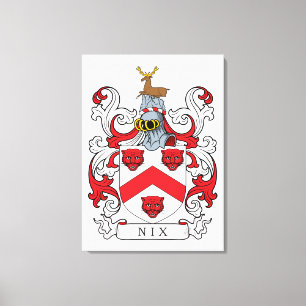 Nix Familienwappen Leinwanddruck