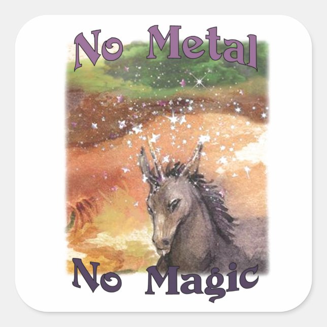 Nix No Metal No Magic Stickers (Devant)