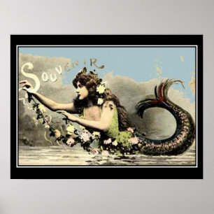 Nixen-Souvenir Vintage-Touristenplakat Poster