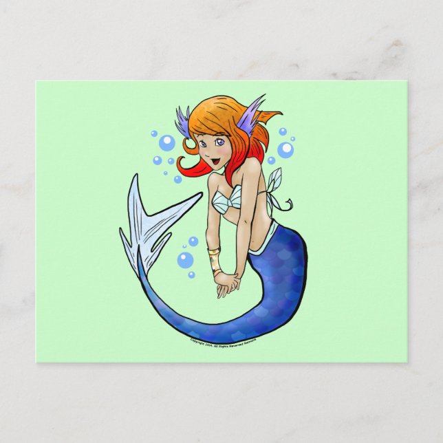 Nixie Die Mermaid Postkarten (Vorderseite)