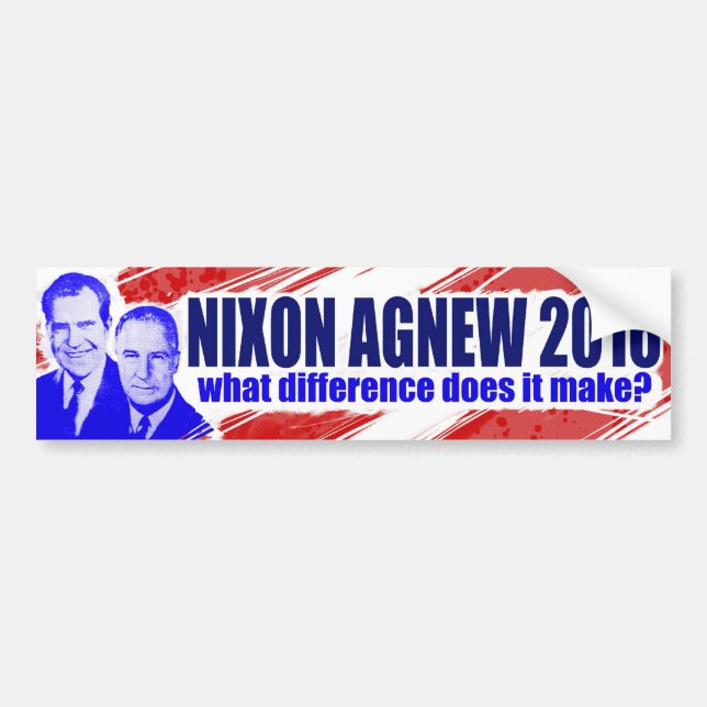 Nixon/Agnew 2016 Autoaufkleber (Vorne)