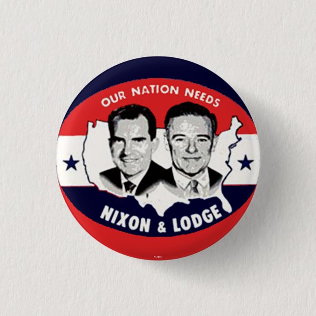Nixon-Häuschen jugate - Knopf Button (Vorderseite)