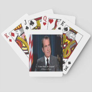 Nixon & Nicht ein Gauner Zitat Spielkarten