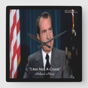 Nixon & Not A Crook Zitat Wanduhr