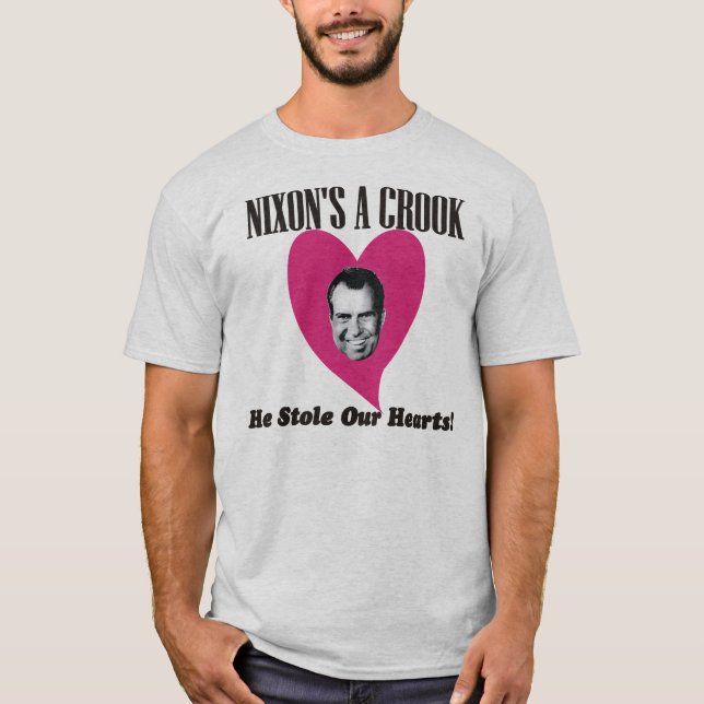 Nixon stahl unsere Herzen T-Shirt (Vorderseite)