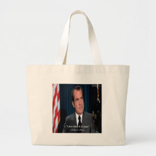Nixon und kein Crook-Zitat Jumbo Stoffbeutel