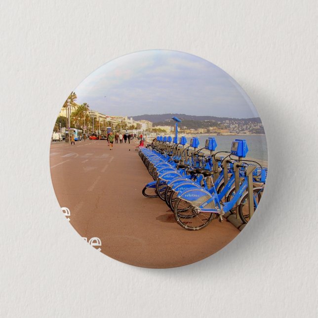Nizza Frankreich #1 Button (Vorderseite)