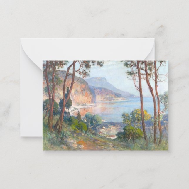Nizza, Frankreich - Landschaftsmalerei Mitteilungskarte (Vorderseite)