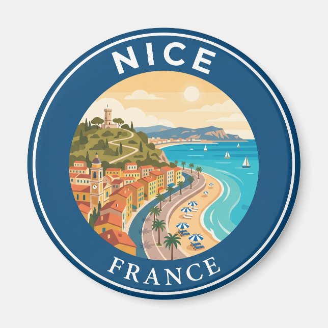Nizza Frankreich Magnet (Vorne)