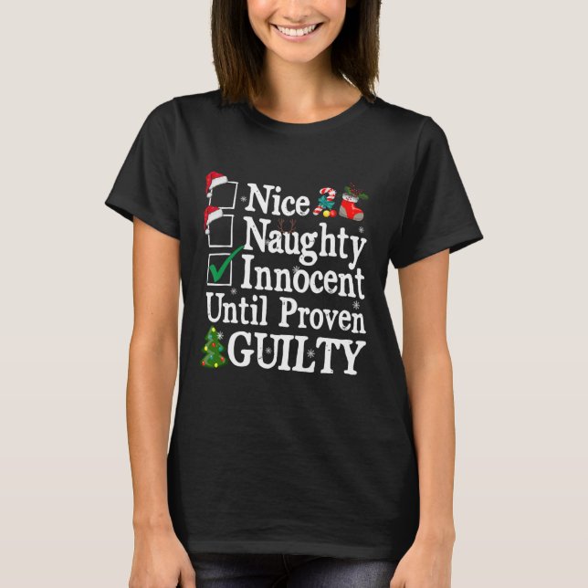 Nizza freche Unschuldige bis zum nachweislichen sc T-Shirt (Vorderseite)