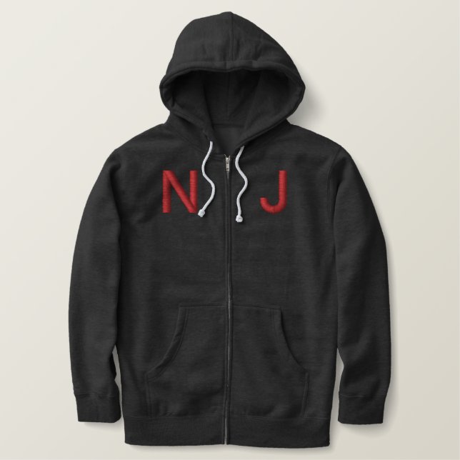 NJ BESTICKTER HOODIE (Design vorne)