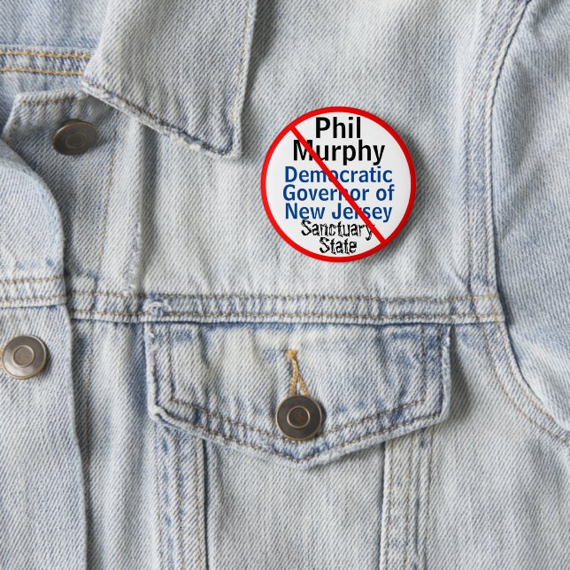 NJ Governor Murphy Democratic Sanctuary Staat Button (Beispiel)