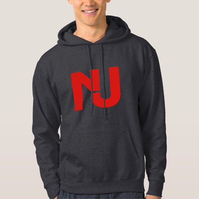 NJ Grafik (rot) Hoodie (Vorderseite)
