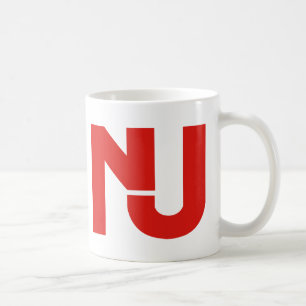 NJ Grafik (rot) Kaffeetasse