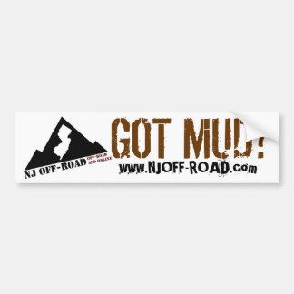 NJ NICHT FÜR DEN STRASSENVERKEHR GOT MUD? AUTOAUFKLEBER