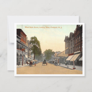 NJ West Main St 1910s Postkarte