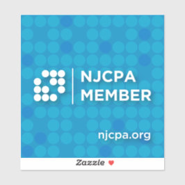 NJCPA Mitglied Vinyl Sticker - Kleine Kreise