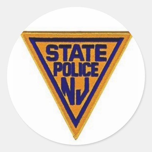 NJSP-Aufkleber Runder Aufkleber (Vorderseite)