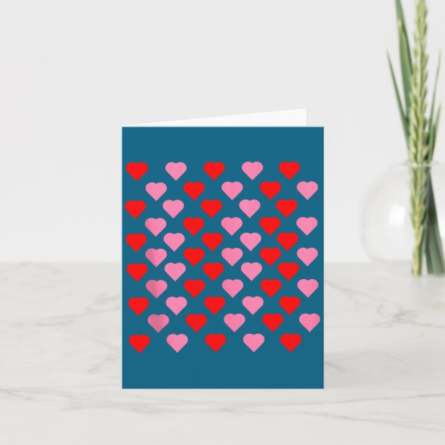 Nk And Red Hearts Lovers Funny Valentine’s Day Hum Karte (Vorderseite)