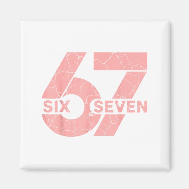 Nk And White Number 67 Jersey Player Uniform #67 F Magnet (Vorne)