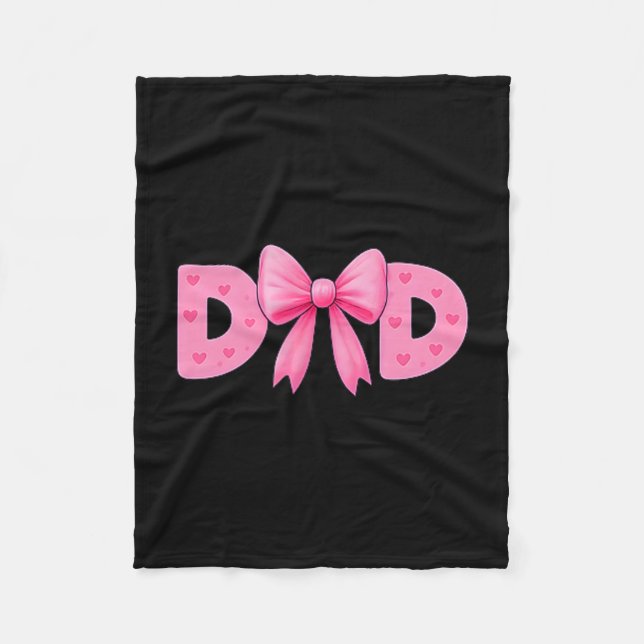Nk Bow Dad Cket Proud Dad Daughter Matching Father Fleecedecke (Vorderseite)