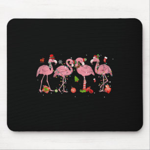Nk Flamingo Hut Santa Frohe Weihnachten Lichter Fr Mousepad