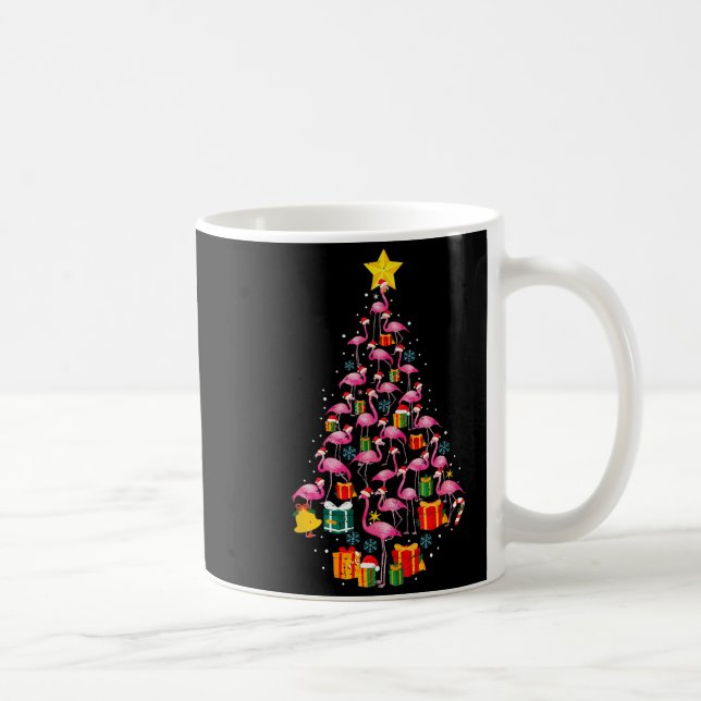 Nk Flamingo Santa Merry Christmas Tree Lights Wome Kaffeetasse (Rechts)