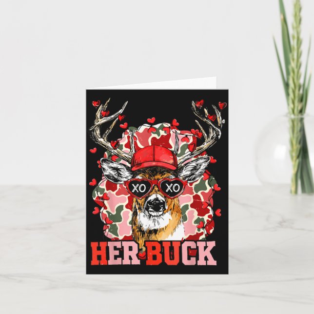 Nk Her Buck Camo Hirschjagd-Tarnung passend  Karte (Vorderseite)