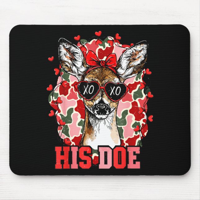 Nk His Doe Camo Deer Hunting Camouflage Matching C Mousepad (Vorne)