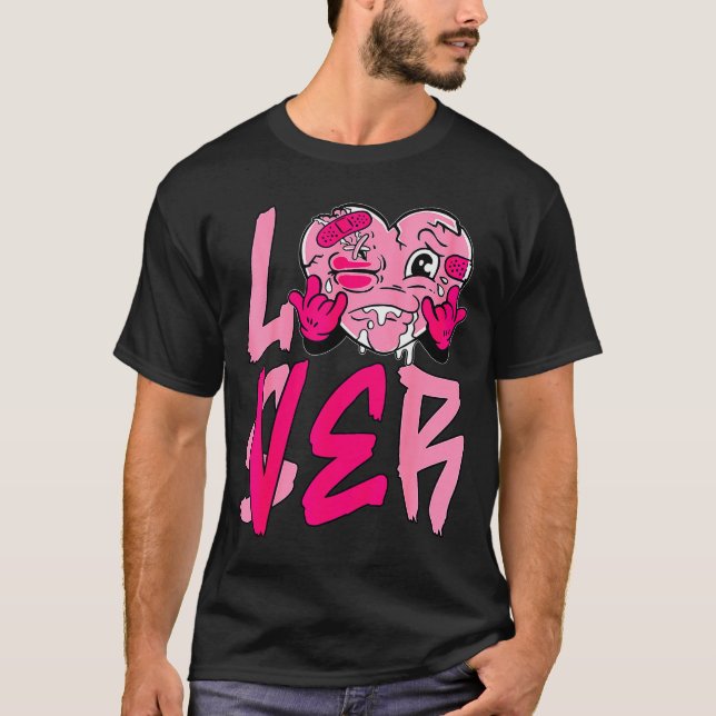 Nk Loser Lover Nk Drip Heart Matching Tee For Men  (Vorderseite)