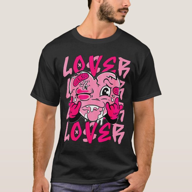 Nk Loser Lover Nk Drip Heart Matching Tee For Men  (Vorderseite)
