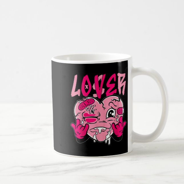 Nk Loser Lover Nk Drip Heart Matching Tee For Men  Kaffeetasse (Rechts)