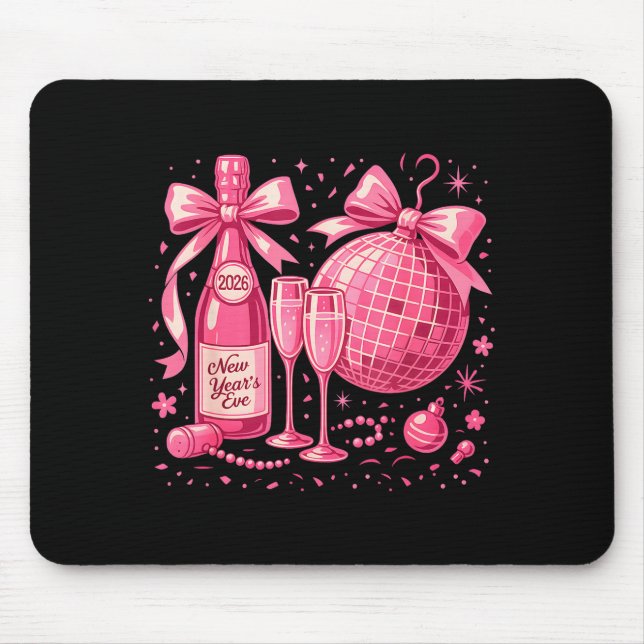 Nk New Year's Eve 2026 Disco Champagne Party  Mousepad (Vorne)