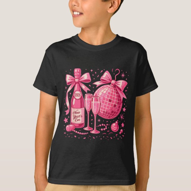 Nk New Year's Eve 2026 Disco Champagne Party  T-Shirt (Vorderseite)