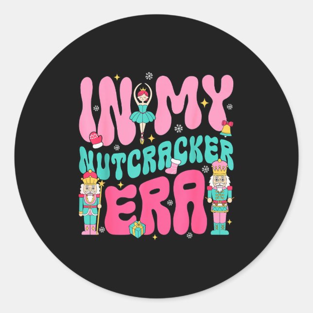 Nk Nutcracker Squad In My Nutcracker Era Christmas Runder Aufkleber (Vorderseite)