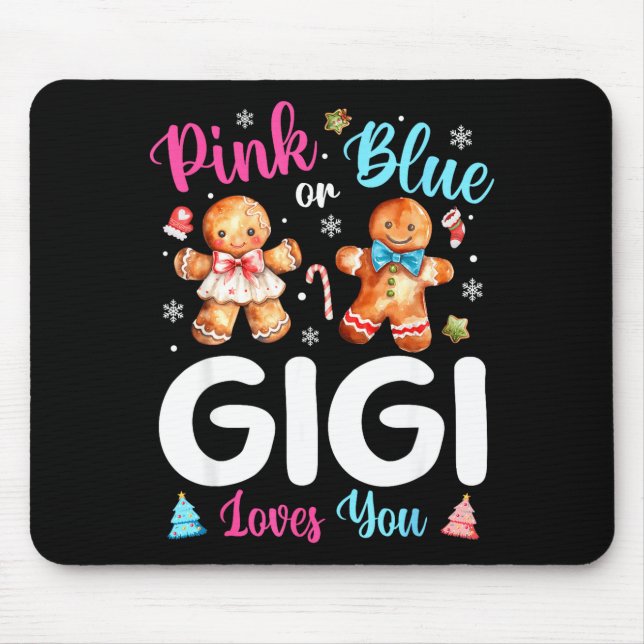 Nk Oder Blau Gigi Liebt Dich Geschlecht Enthüllung Mousepad (Vorne)
