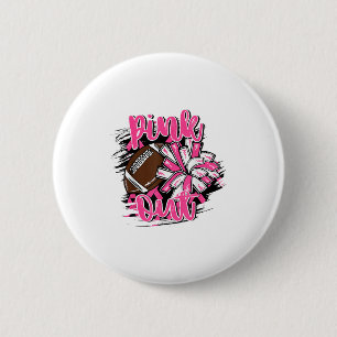 Nk Out Football Breast Cancer Awareness Cheer Mama Button