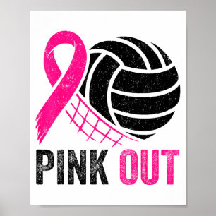 Nk Out Volleyball Brustkrebsbewusstsein Nk Band Poster