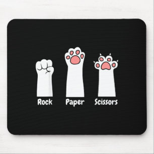 Nk Pfotenabdrücke Haustierliebhaber Schere Stein P Mousepad