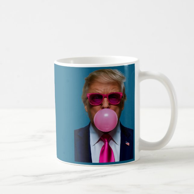 Nk Sungles Funny Donald Trump Nk Bubble Gum 2024  Kaffeetasse (Rechts)