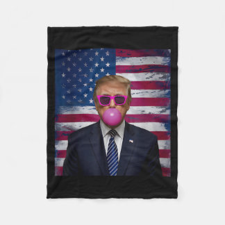 Nk Sungles Trump Bubble Gum 2024 Usa Flag Vintage  Fleecedecke