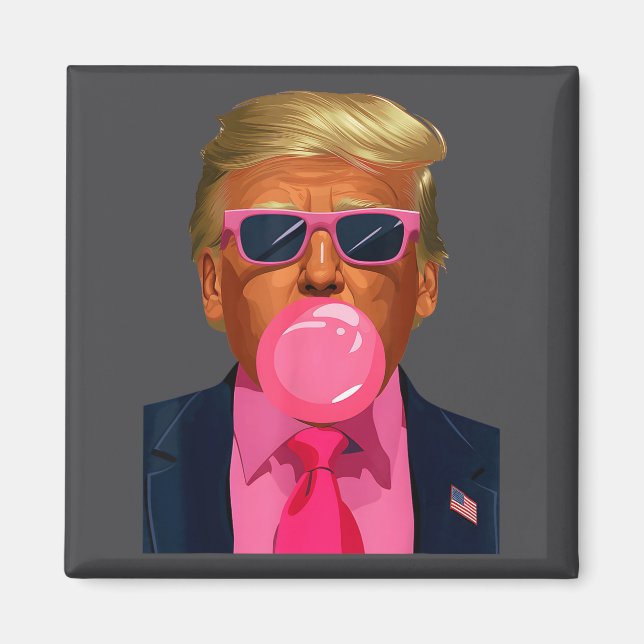 Nk Sungles Trump Bubble Gum 2024 Vote President Fu Magnet (Vorne)