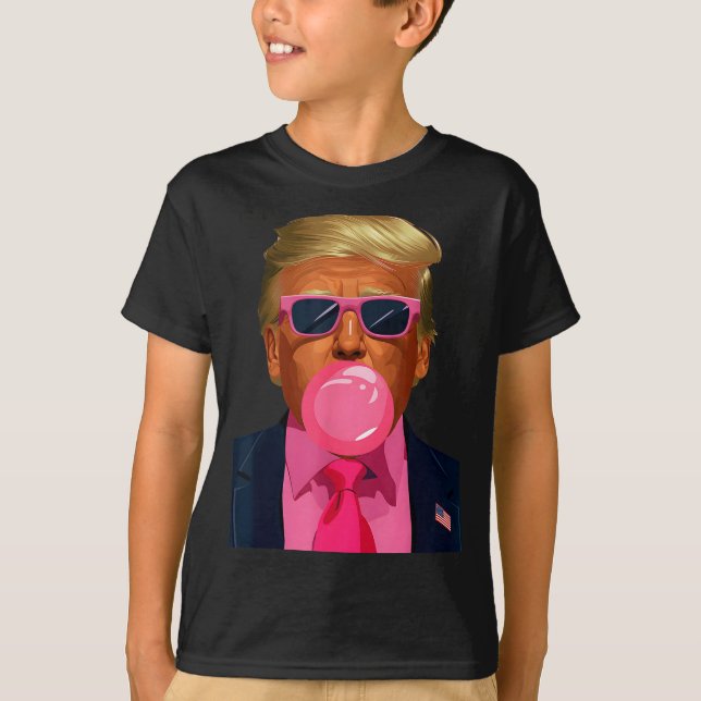 Nk Sungles Trump Bubble Gum 2024 Vote President Fu T-Shirt (Vorderseite)