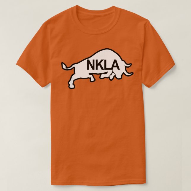 NKLA Bull Black ampamp White T-Shirt (Design vorne)