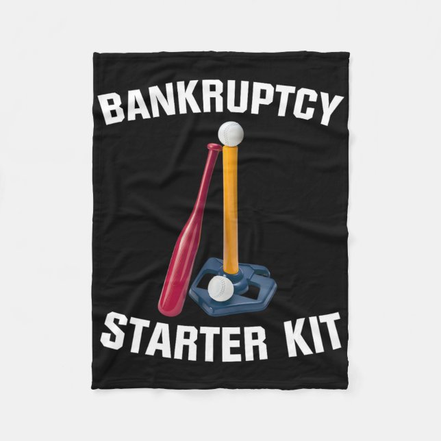 Nkruptcy Starter Kit Softll Parents Sell Dad Mom  Fleecedecke (Vorderseite)