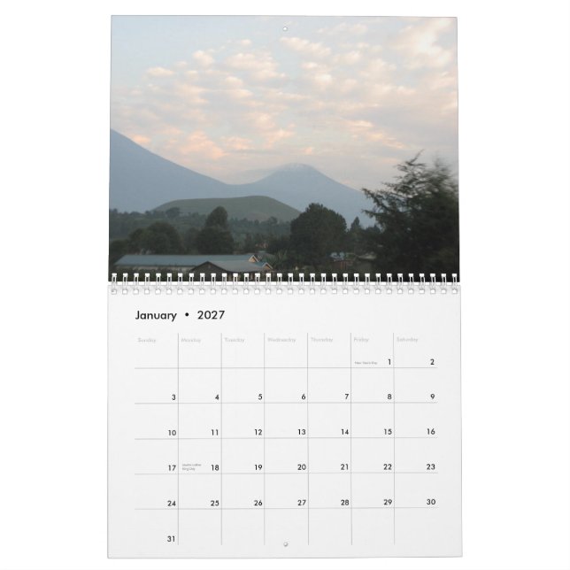 Nkuringo Gruppe Kalender (Jan 2027)