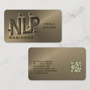 🤖 NLP Engineer Chatbot Developer Conversation AI Visitenkarte