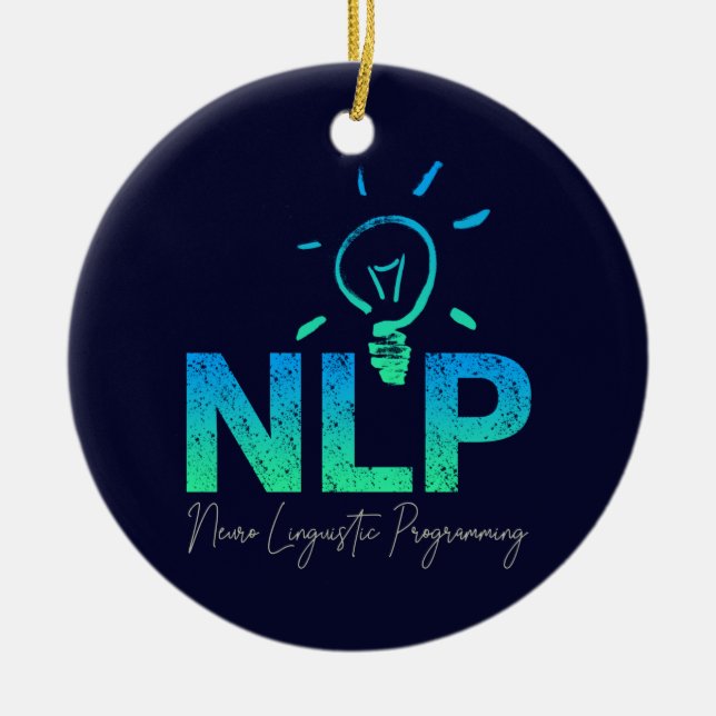 NLP-Programmierer und Ausbilder für Neurolinguisti Keramik Ornament (Vorne)