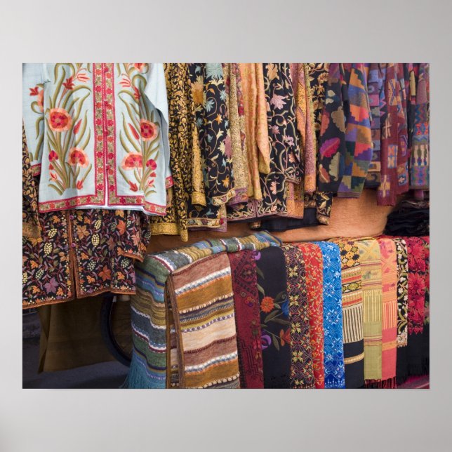 NM, New Mexico, Santa Fe, Navajo Bekleidung, Poster (Vorne)